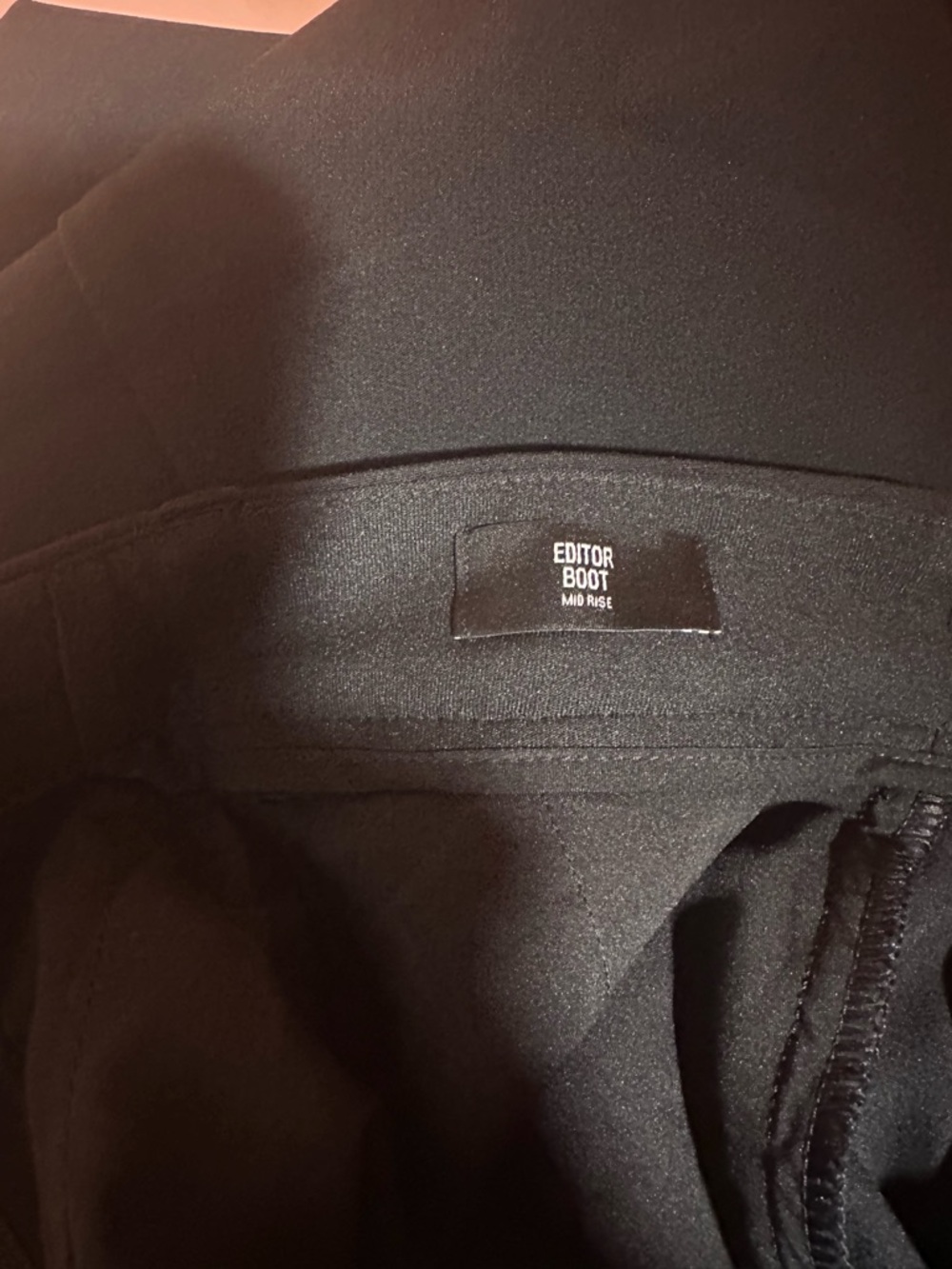 Express Black Boot Cut Dress Pants Short - Picture 4 of 5
